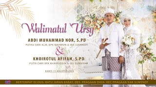 🔴(LIVE) HAPPY WEDDING ABDI MUHAMAD NUR, S.Pd    dg KHOIROTUL AFIAH, S. Pd  BERSAMA  NAHJUL MUSTHOFA