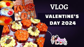 VLOG: VALENTINE'S DAY 2024 | Prepping a Client's Order | LETTERED DOUGHNUTS and COMMERCIAL CUPCAKES