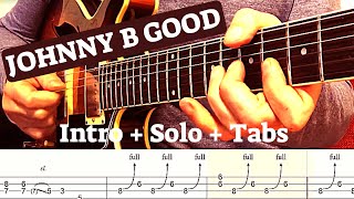 Johnny B Good - Solo Cover | Guitar Tutorial With Tabs