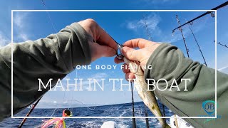 Rigging BALLYHOO and "MAHI," DOLPHIN in the Boat!!