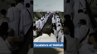 Hajji use by escalators #makkah #escalators #hajji #umrah