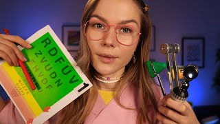 ASMR Cranial Nerve Exam, Hearing Test & Eye Exam RP.  Medical RP Combo Mix.