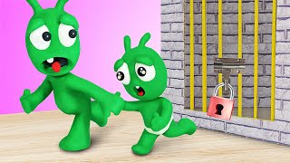 Pea Pea Helps Brother Get Out of Escape Room -  Pea Pea World - Cartoon for kids