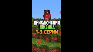 Приключения Шизика Квадропопенса 1-3 серии #shorts  #minecraft #майнкрафт