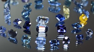 Faceted Octagon Shape Various shades of Blue Sapphire Collection