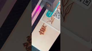 🔥 How to Cut & Engrave Leather with Glowforge #shorts