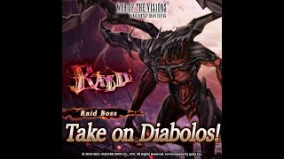 【War of the Visions: FFBE】Yuna Solo AUTO - Diablolos Level 100 RAID