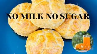 NO SUGAR NO MILK SCONES RECIPE | How To Make Scones With Juice