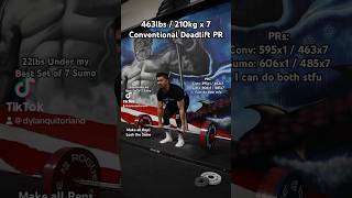 EZ PR 463lbs for 7 #powerlifting #deadlift #sumodeadlift #conventionaldeadlift #gym #avancus #shorts