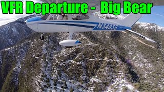 Full VFR Mountain Departure Out of Big Bear Airport (L35) - Cessna C177B Cardinal