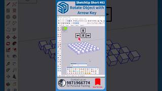 🔷 SketchUp Short - 82, Rotate Object with Arrow Keys