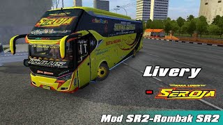 Livery Setia Negara Seroja Abatasa KODENAME XHD ARJUNA ROMBAK SR2 XHD MN X RPC BUSSID