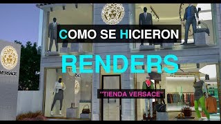 Cómo se hizo? Renders Tienda Versace