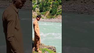 beautiful views of Swat River #travel #nature #shortsvideo