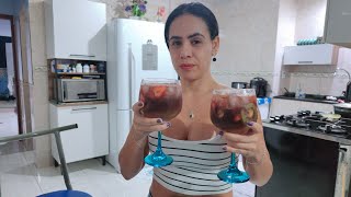 drink tropical de kiwi e morango