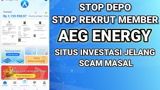 AEG ENERGY - STOP DEPOSIT & STOP REKUT MEMBER