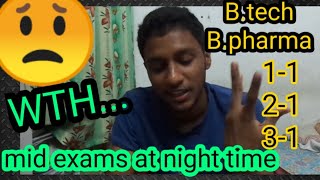 jntuh mid exams at night time || it gonna rip students life || #green mechon.....