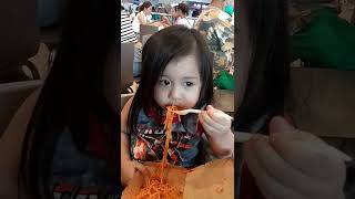 SPAGHETTI BABY MUKBANG #shorts #youtubeshorts #mukbang