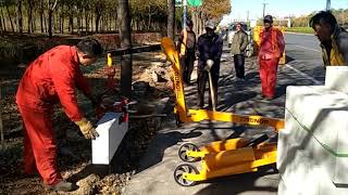 Stone handling equipment