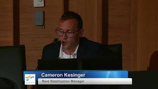 Rent Stabilization Commission Meeting - October 24, 2024