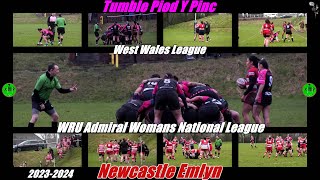 Tumble Piod-Y-Pinc Women v Newcastle Emlyn WRU Admiral Woman's National West Wales League 2023-2024