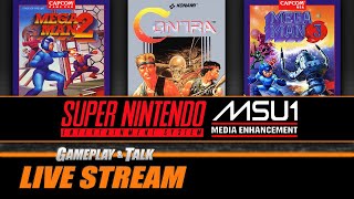 NES to SNES MSU-1 conversions - Mega Man 2, Contra + Mega Man 3 | Gameplay and Talk Live Stream #507