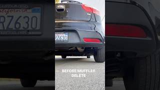 2013 Kia rio Hatchback Before and after muffler delete#kia #mufflerdelete #cars #cartok #viralshorts