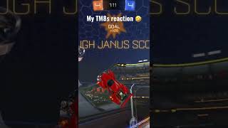 Teammate reactions are the best 🤣 #rocketleague #shorts