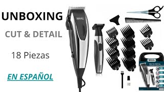 Unboxing máquina WAHL Cut & Detail 18 piezas - En español.