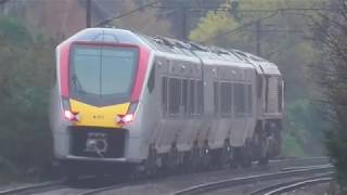 *BRAND NEW* 66002 drags new Greater Anglia Stadler 755405 through Needham Market on 5P99: 14/11/2018