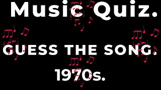 Music Quiz 100  1970s. CHALLENGING. Intro's with answers.