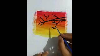 Mini painting ideas 😘😍 #ytshorts #painting #easy #senery #drawing #shorts