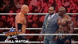 FULL MATCH: Goldberg vs. Bobby Lashley - WWE CHAMPIONSHIP ; WWE Summerslam 2021