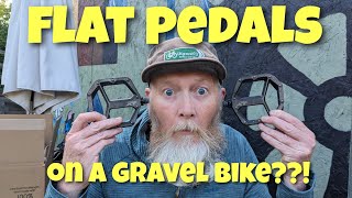 flat pedals on a gravel bike, can it be done??!