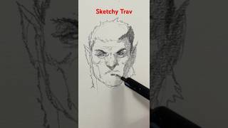 Quick fantasy face sketch #sketchbook #drawing #art