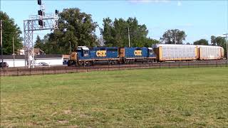 CSX 6977 with RS5T leads Slug Set, H795 switching Fostoria, OH, 8/15/15