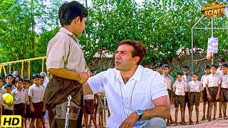 कबीर, तुम भी दूसरे बच्चों की तरह किक मार सकते हो। Sunny Deol motivational Movie Scene | Farz