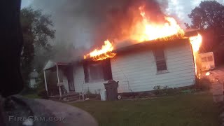 WELL Involved House Fire Aggressive Attack