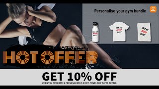 Personalise your gym items at Print the Goods