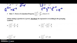 Unit 5 Exponent Review Page 2