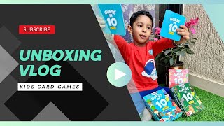 3 year old Reviewer , Unboxing Best card games for kids ,Guess in 10  boxes from @skillmatics8251