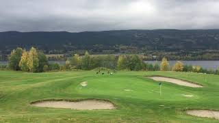 "Land Golfklubb"--along Randsfjorden in Fall, Norway