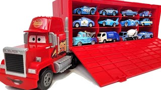 Blue miniature car set! Let's look at 12 types of Cars Tomica. With big trailer