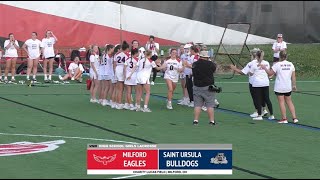 Milford vs. St. Ursula Academy, High School Girls Lacrosse Highlights