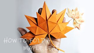 How to make maple leaf with paper