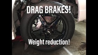 Installed drag race brakes on my turbo mustang | How much weight did it lose?