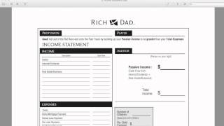 The Cashflow Qaudrant & the Financial Statement