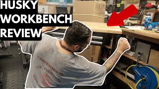 Husky Adjustable Height Worktable Review & First Impressions | 46 in * 24 in