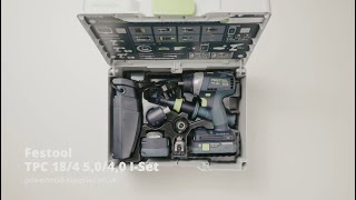 Festool TPC 18/4 5,0/4,0 I-Set - 577624