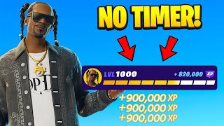 New *NO TIMER* Fortnite XP GLITCH to Level Up Fast in Chapter 2 Remix! (900k XP)